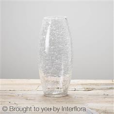 Clear Crackle Vase