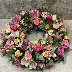 Luxury wreath with Cymbidium Orchids