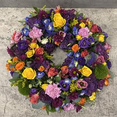 Luxury vibrant wreath 