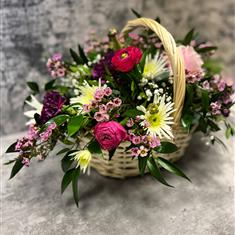 SPRING basket - pink 